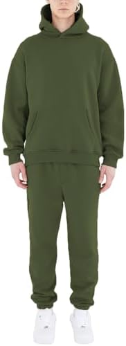 Amazon.com: Waffle Hoodie and Sweatpants Set for Men Comfort